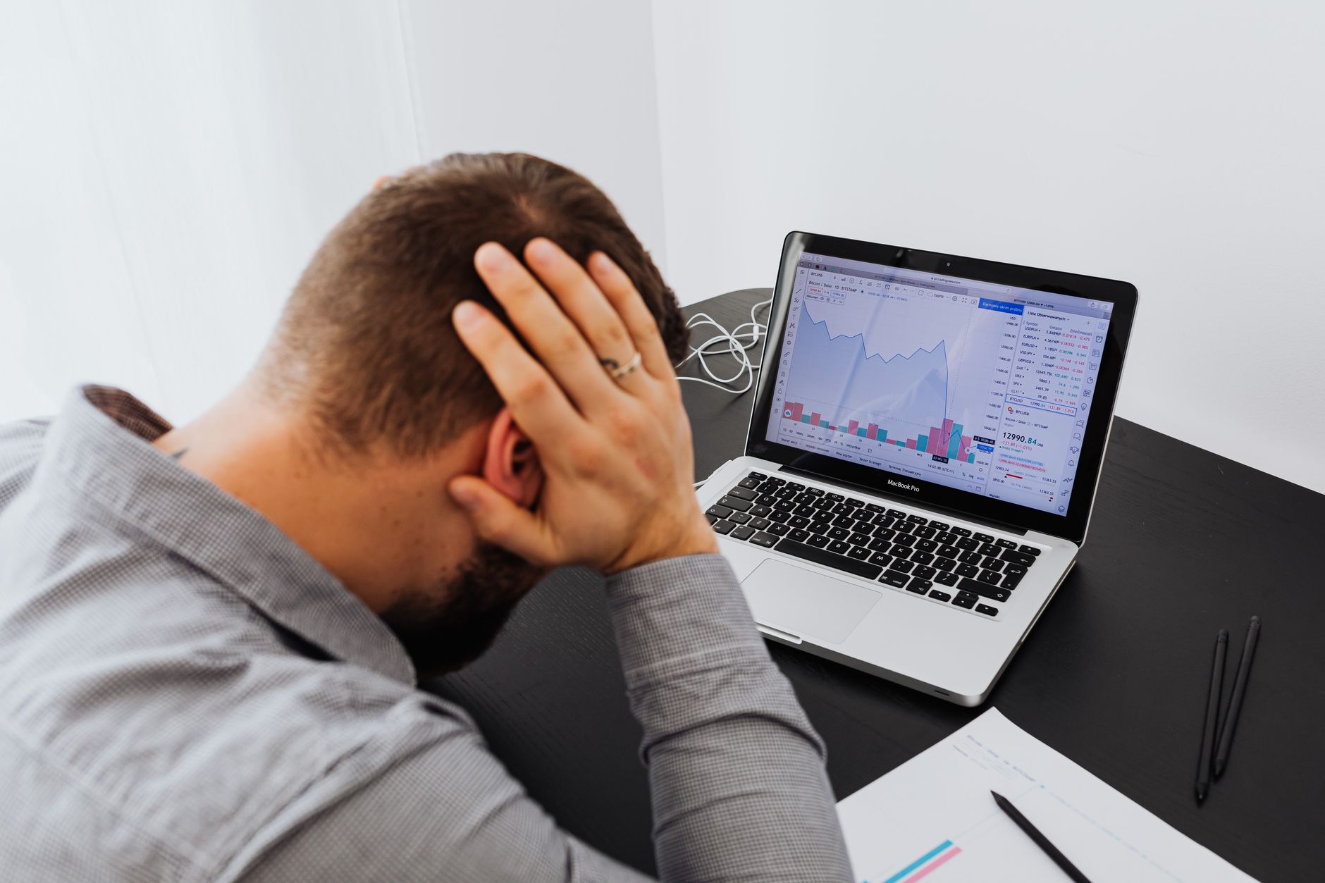 Marketer analysing why a landing page is not converting